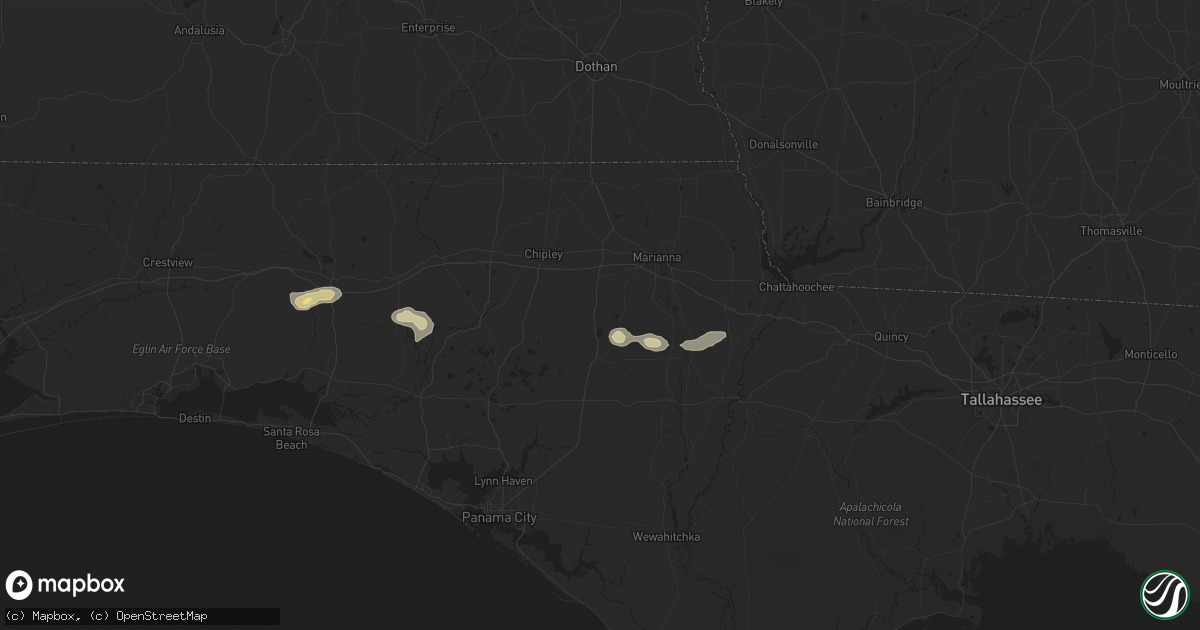 Hail map in Alford, FL on May 9, 2025