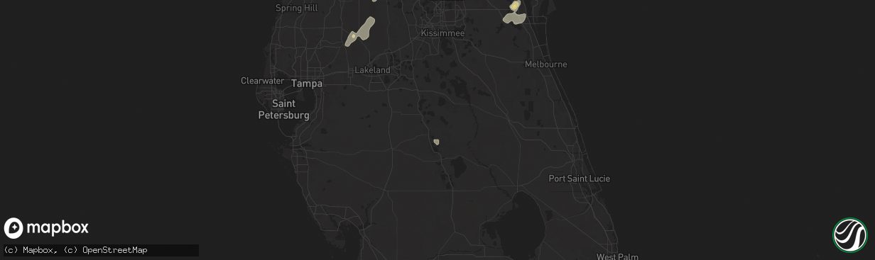 Hail map in Avon Park, FL on May 9, 2025