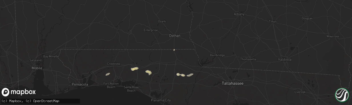 Hail map in Campbellton, FL on May 9, 2025
