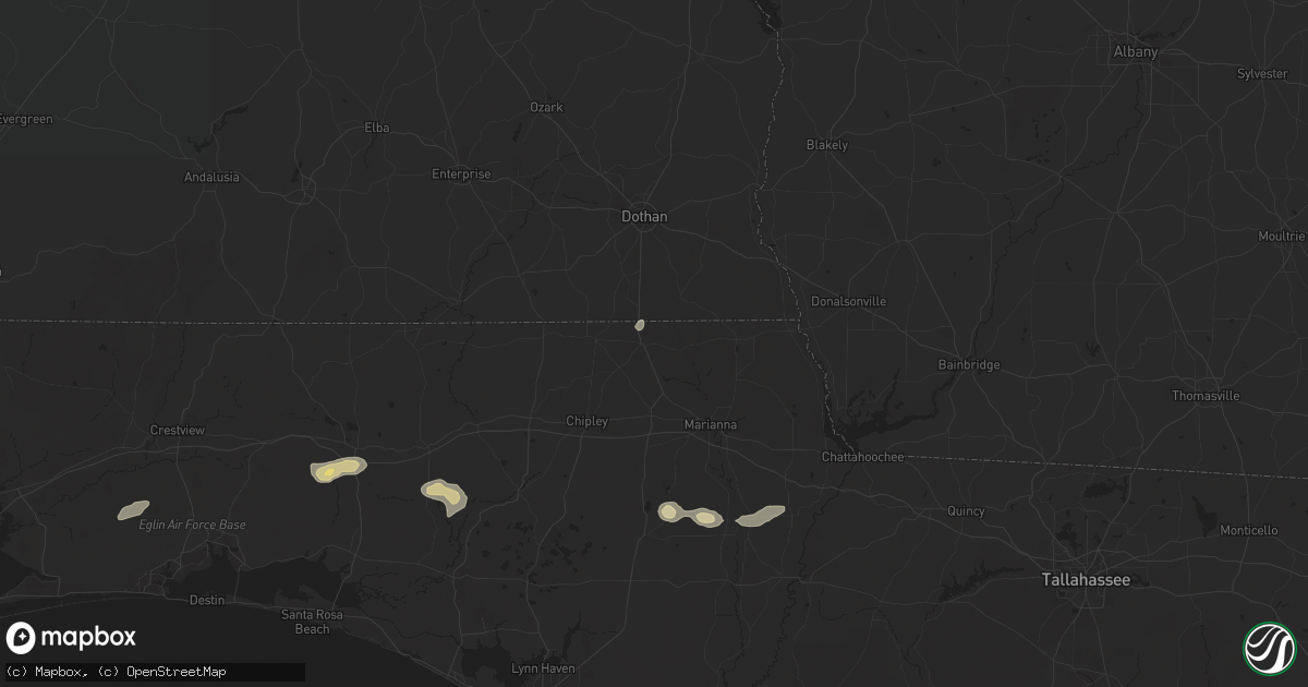Hail map in Campbellton, FL on May 9, 2025