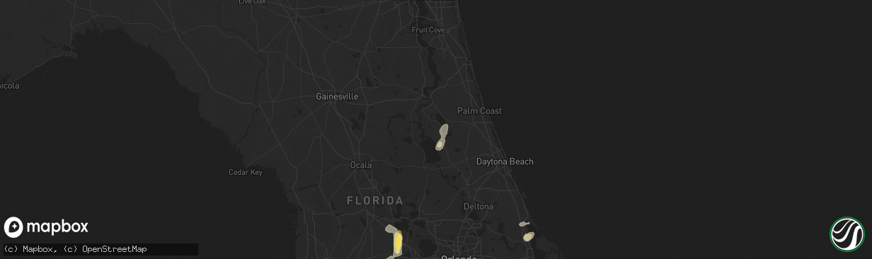 Hail map in Crescent City, FL on May 9, 2025