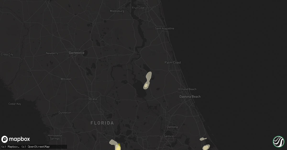 Hail map in Crescent City, FL on May 9, 2025
