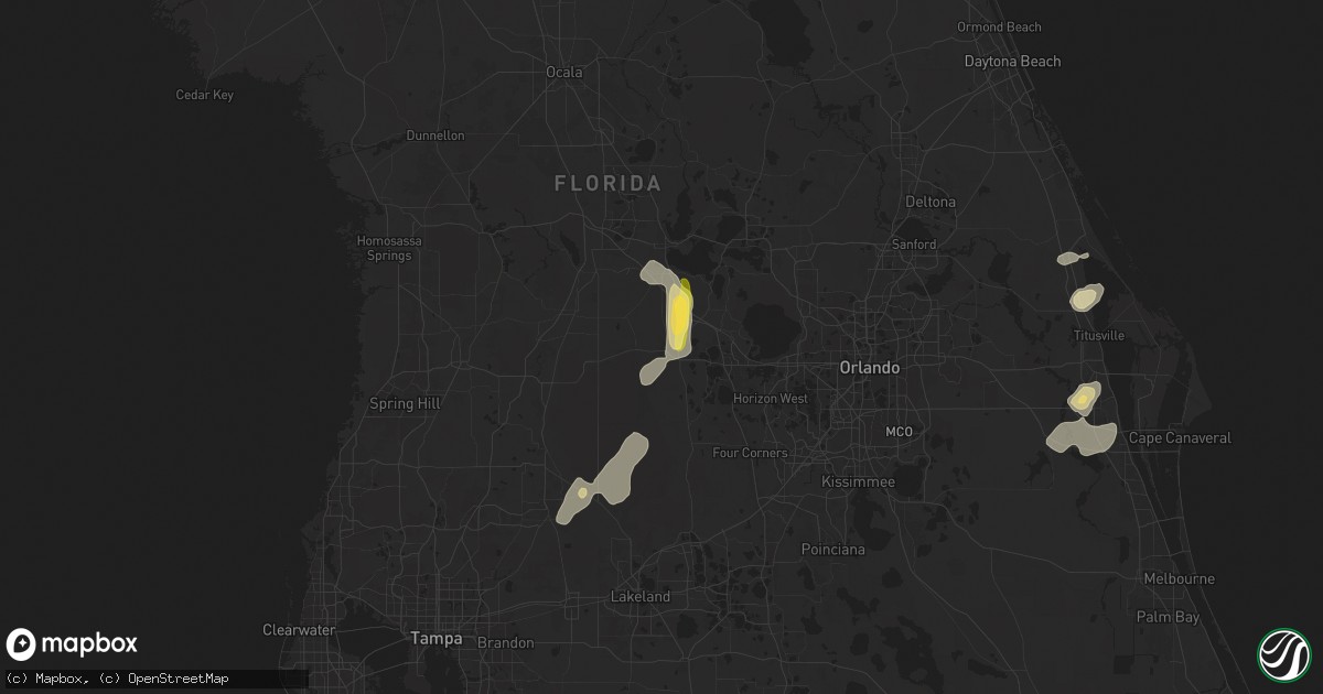 Hail map in Mascotte, FL on May 9, 2025