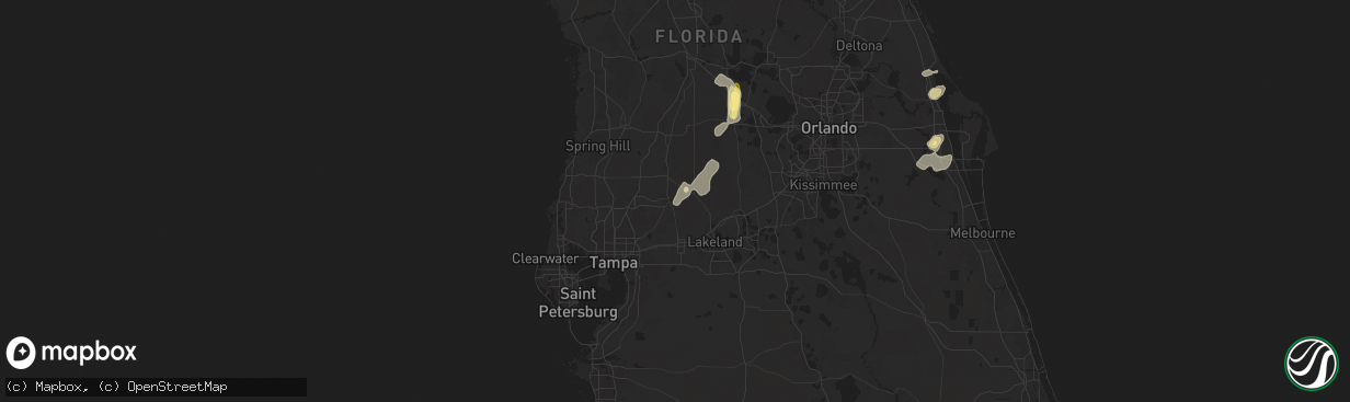Hail map in Zephyrhills, FL on May 9, 2025