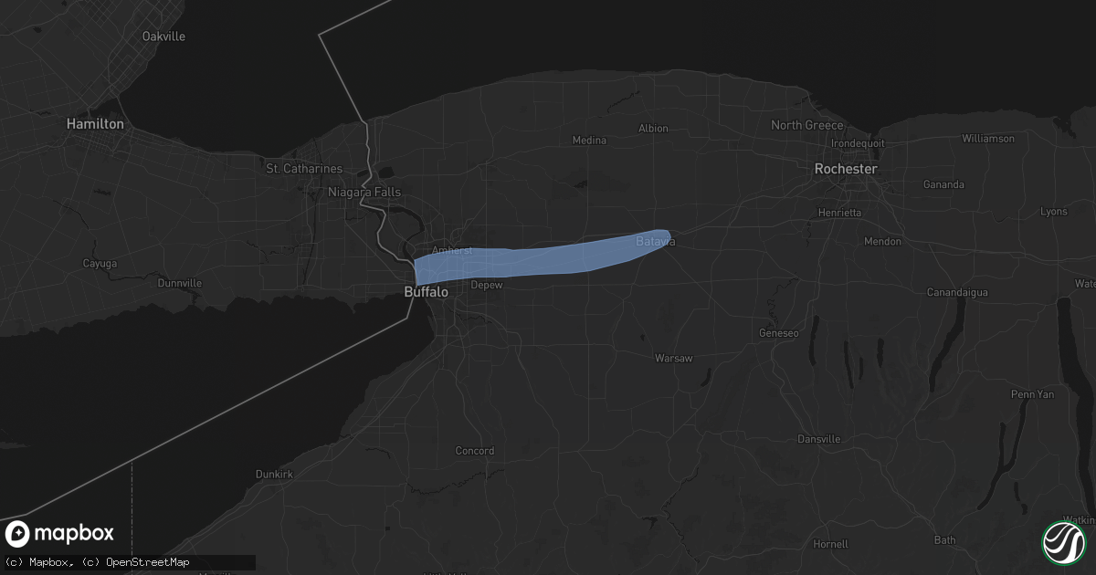 Hail map in Alden, NY on May 9, 2026