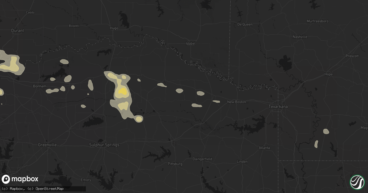 Hail map in Annona, TX on May 9, 2026