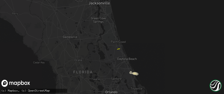 Hail map in Bunnell, FL on May 9, 2026
