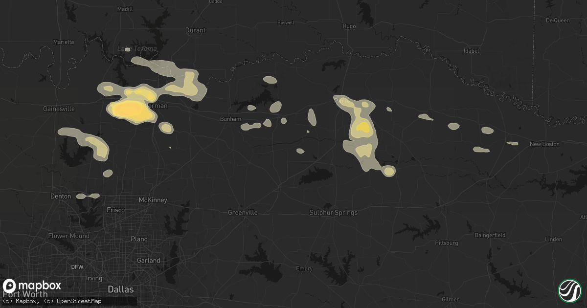 Hail map in Pecan Gap, TX on May 9, 2026