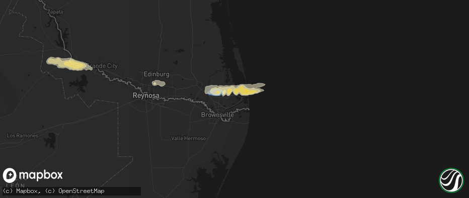 Hail map in Port Isabel, TX on May 9, 2026