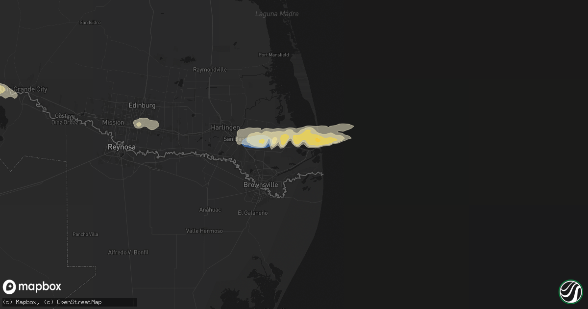 Hail map in Port Isabel, TX on May 9, 2026