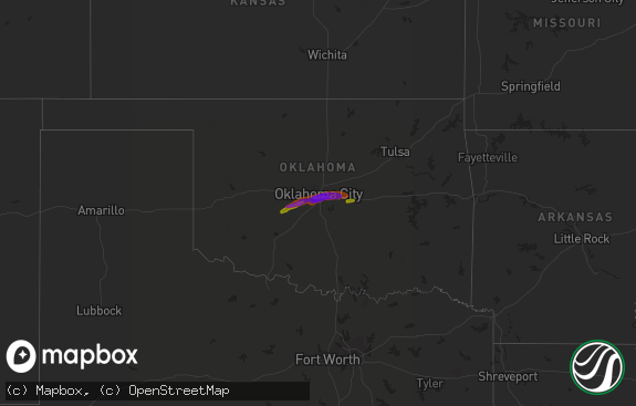 Hail map preview on 05-10-2010