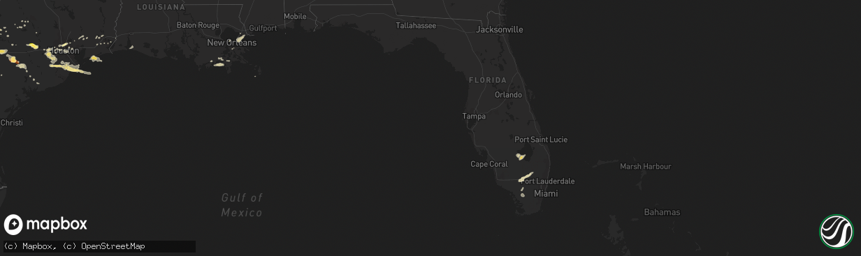 Hail map in Florida on May 10, 2013