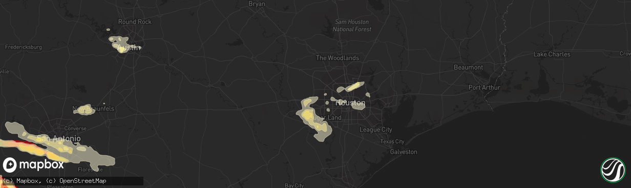 Hail map in Katy, TX on May 10, 2013