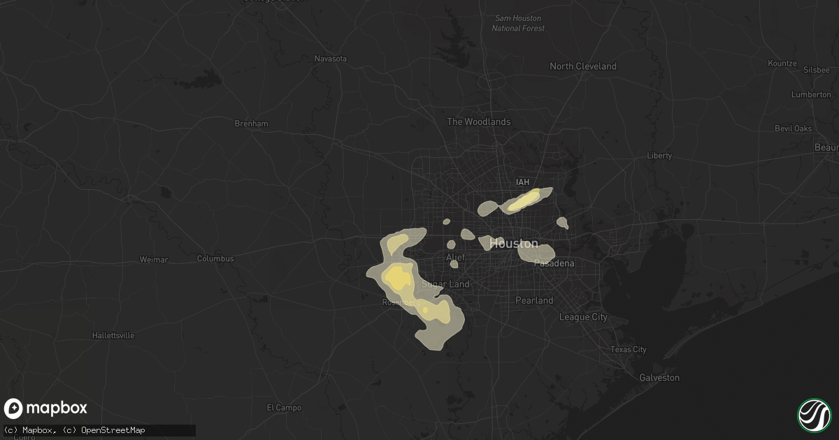 Hail map in Katy, TX on May 10, 2013