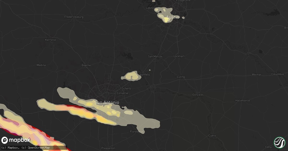 Hail map in New Braunfels, TX on May 10, 2013