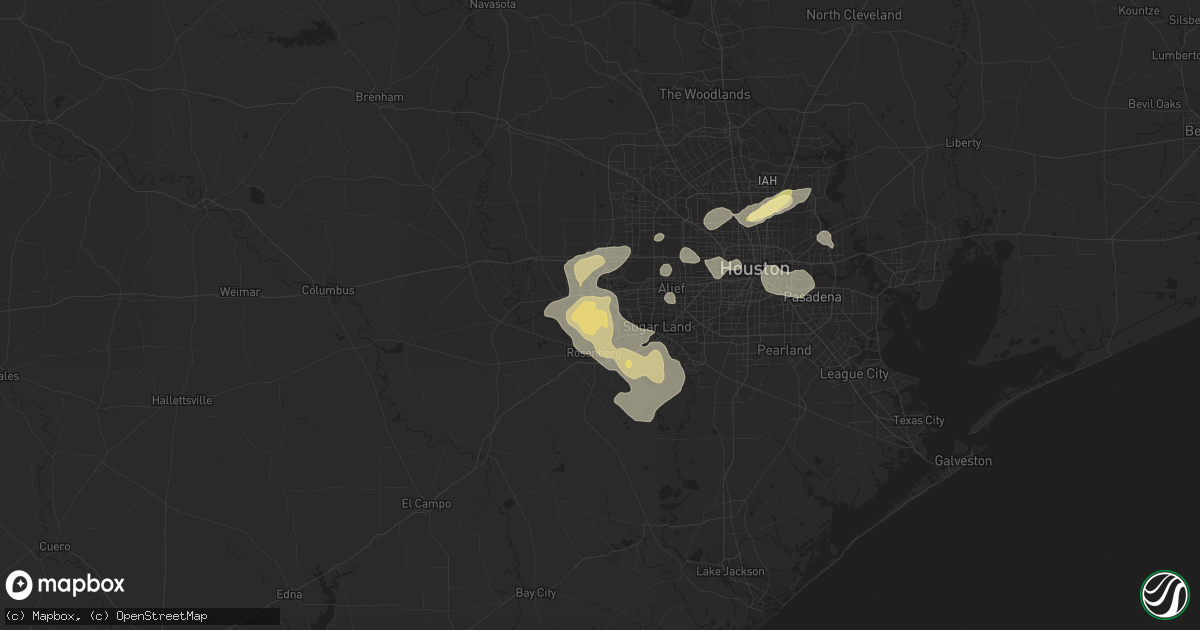 Hail map in Richmond, TX on May 10, 2013