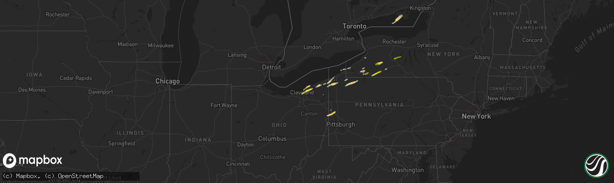 Hail map on May 10, 2013