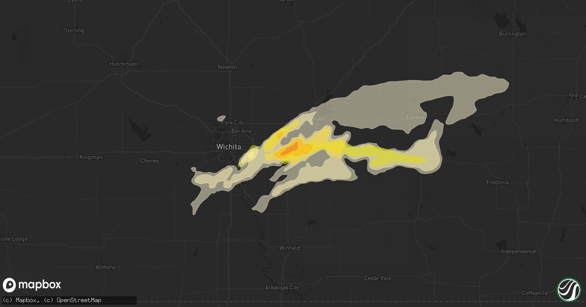Hail map in Augusta, KS on May 10, 2014