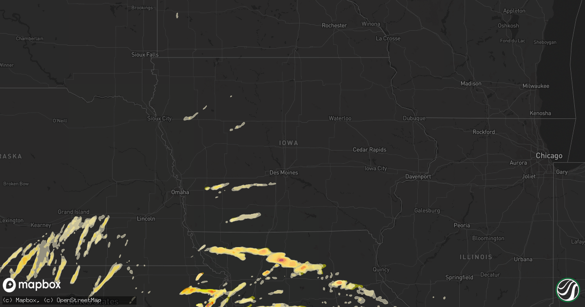 Hail map in Iowa on May 10, 2014