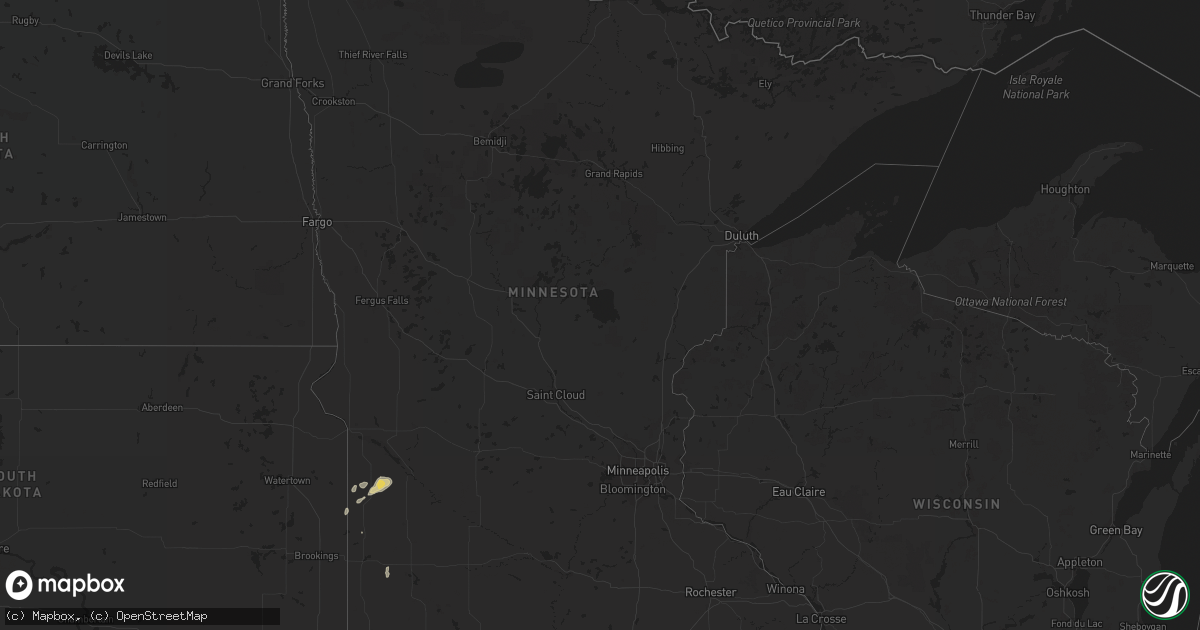 Hail map in Minnesota on May 10, 2014