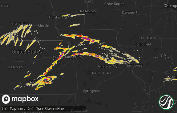 Hail map preview on 05-10-2014