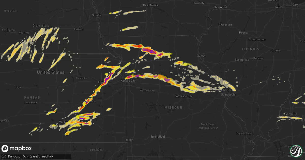 Hail map on May 10, 2014