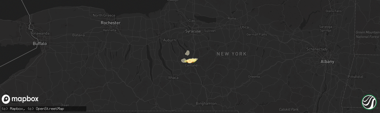 Hail map in Homer, NY on May 10, 2015