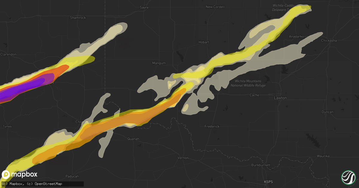 Hail map in Altus, OK on May 10, 2017
