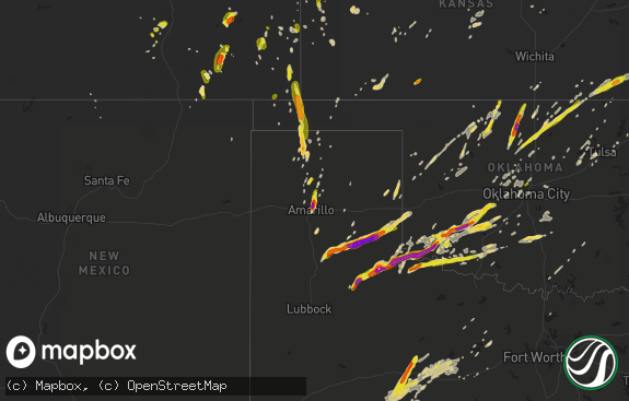 Hail map preview on 05-10-2017