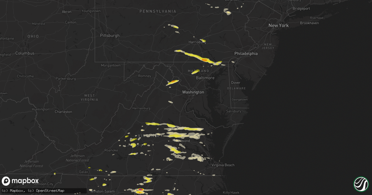 Hail map in Delaware on May 10, 2018