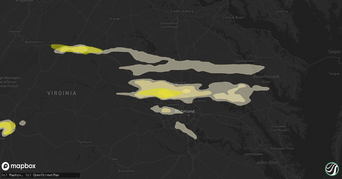 Hail map in Glen Allen, VA on May 10, 2018