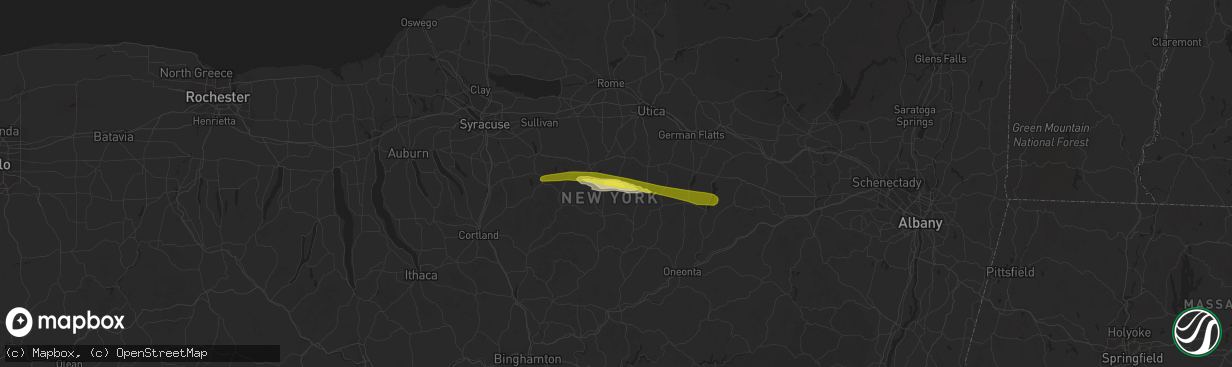 Hail map in Hubbardsville, NY on May 10, 2019