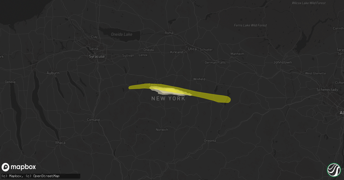 Hail map in Hubbardsville, NY on May 10, 2019
