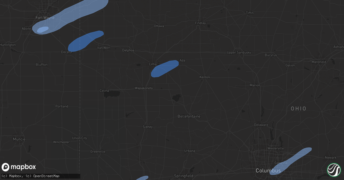 Hail map in Convoy, OH on May 10, 2020