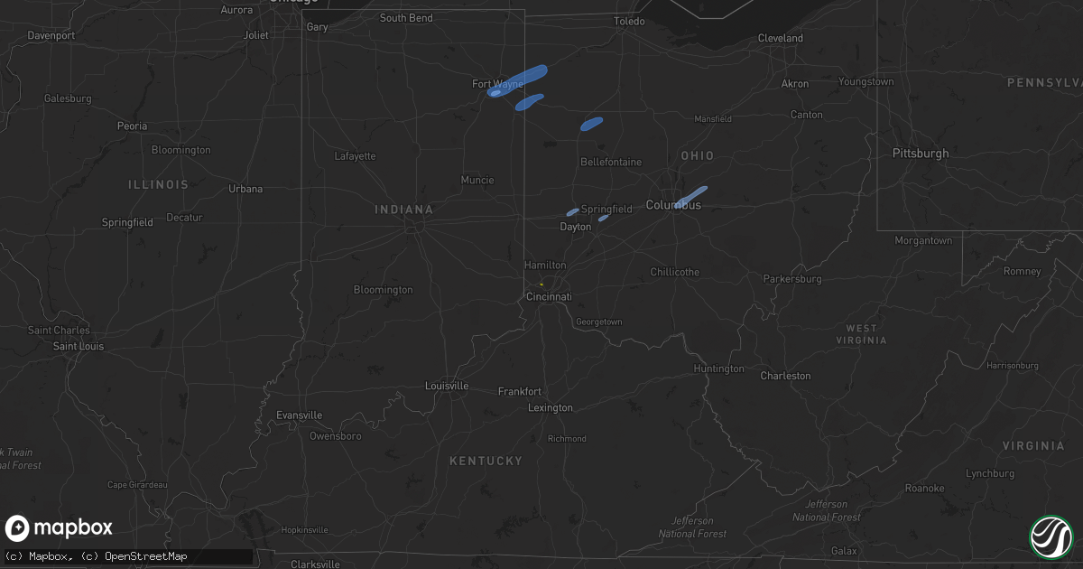 Hail map on May 10, 2020