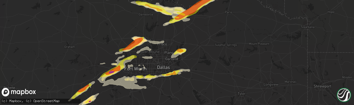 Hail map in Wylie, TX on May 10, 2021