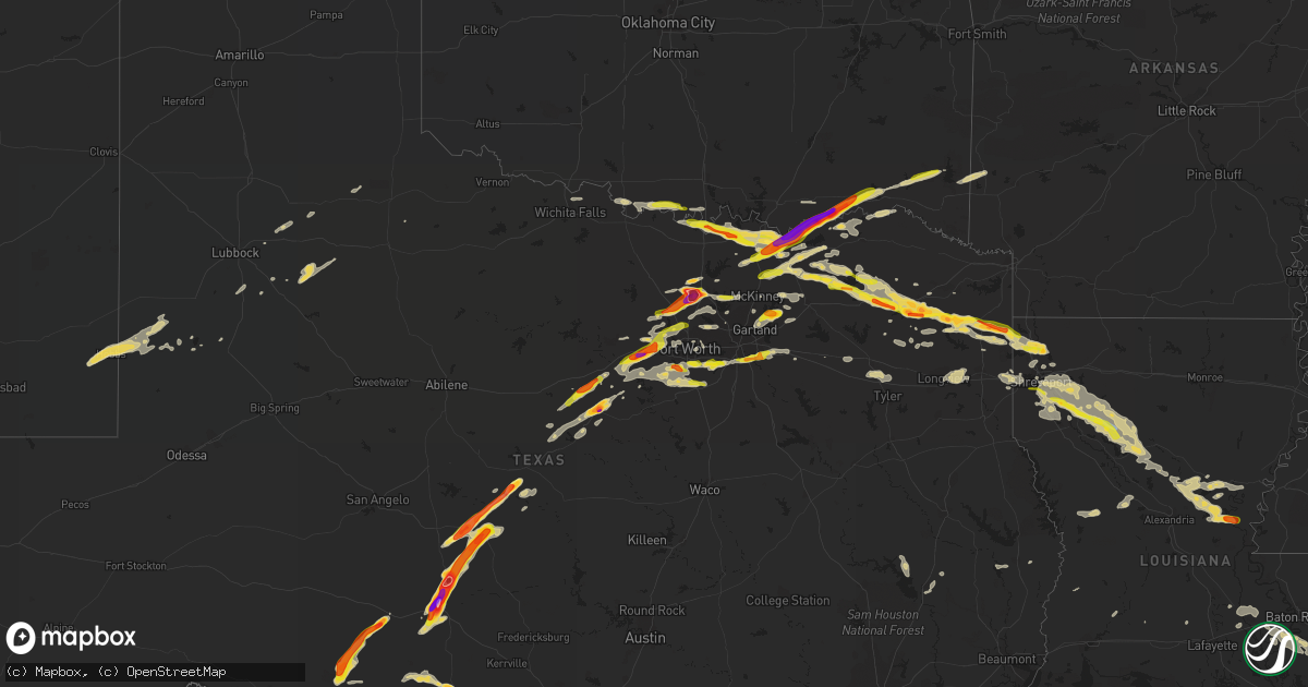 Hail map on May 10, 2021