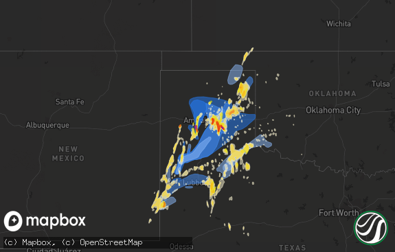 Hail map preview on 05-10-2022