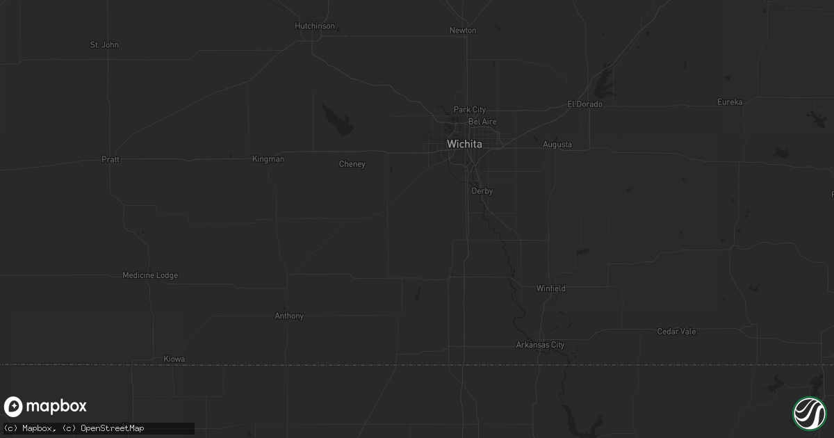Hail map in Conifer, CO on May 10, 2023