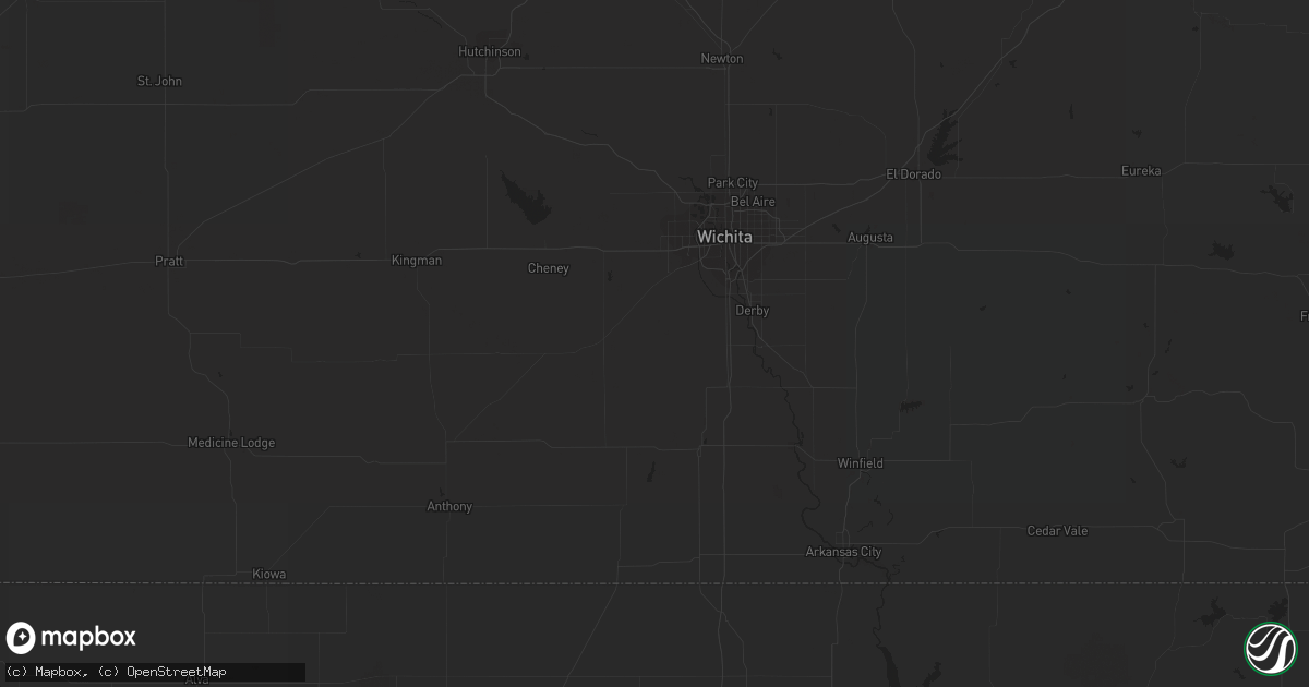 Hail map in Monument, CO on May 10, 2023
