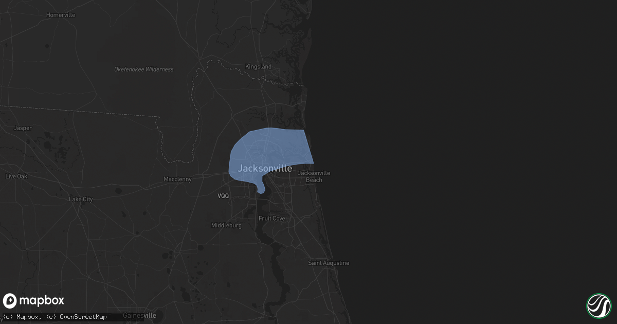 Hail map in Atlantic Beach, FL on May 10, 2024