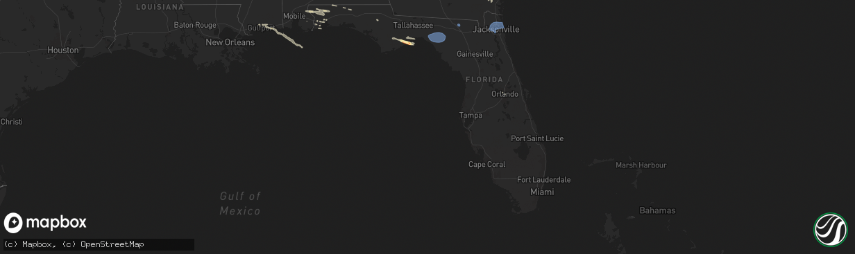 Hail map in Florida on May 10, 2024