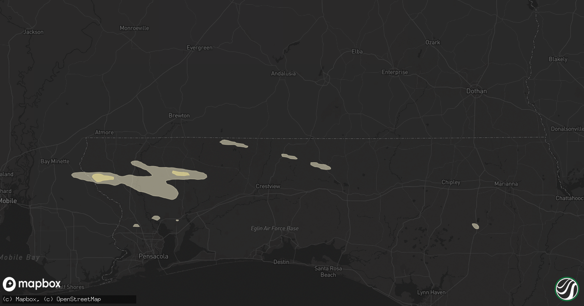 Hail map in Laurel Hill, FL on May 10, 2024