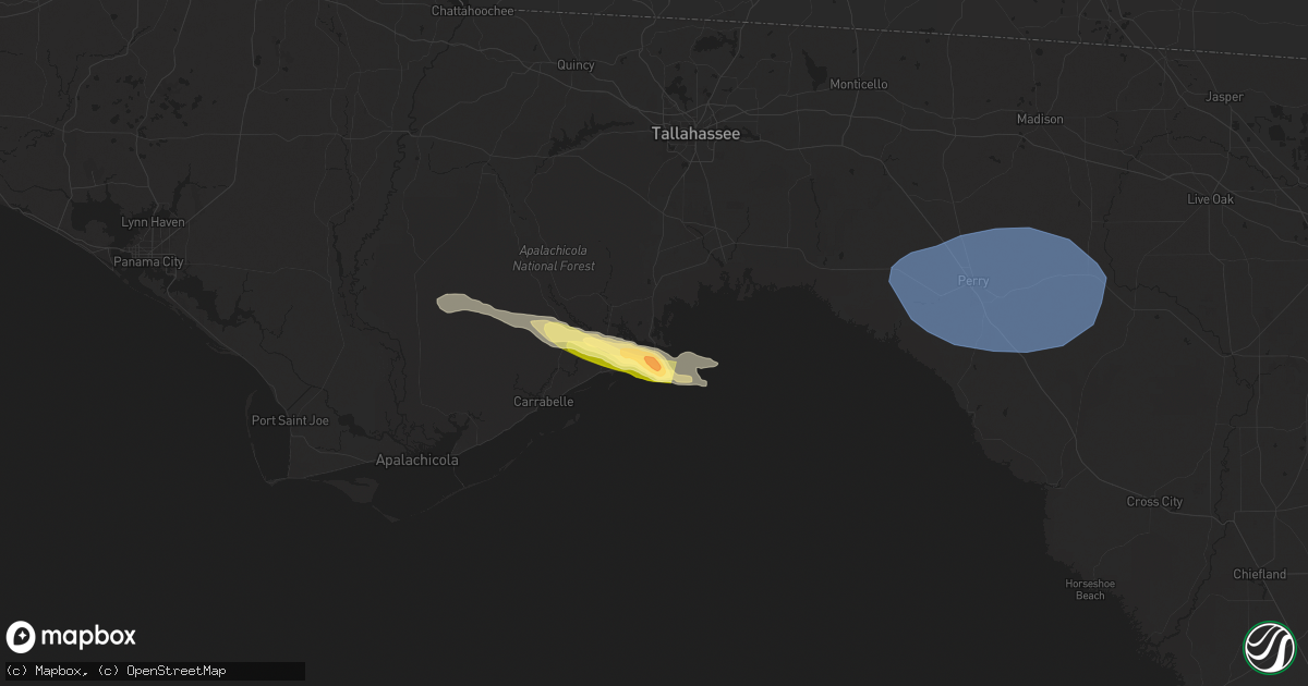 Hail map in Panacea, FL on May 10, 2024