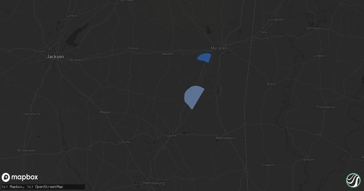 Hail map in Paulding, MS on May 10, 2024