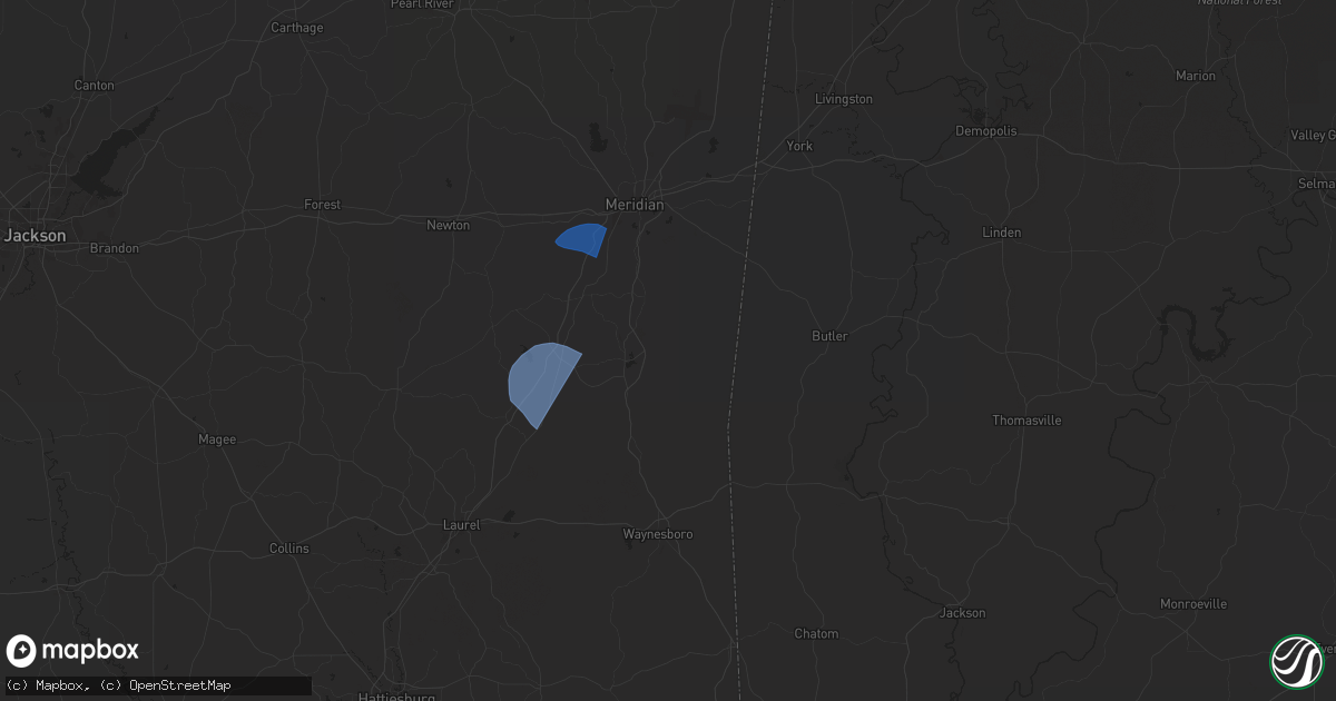 Hail map in Quitman, MS on May 10, 2024