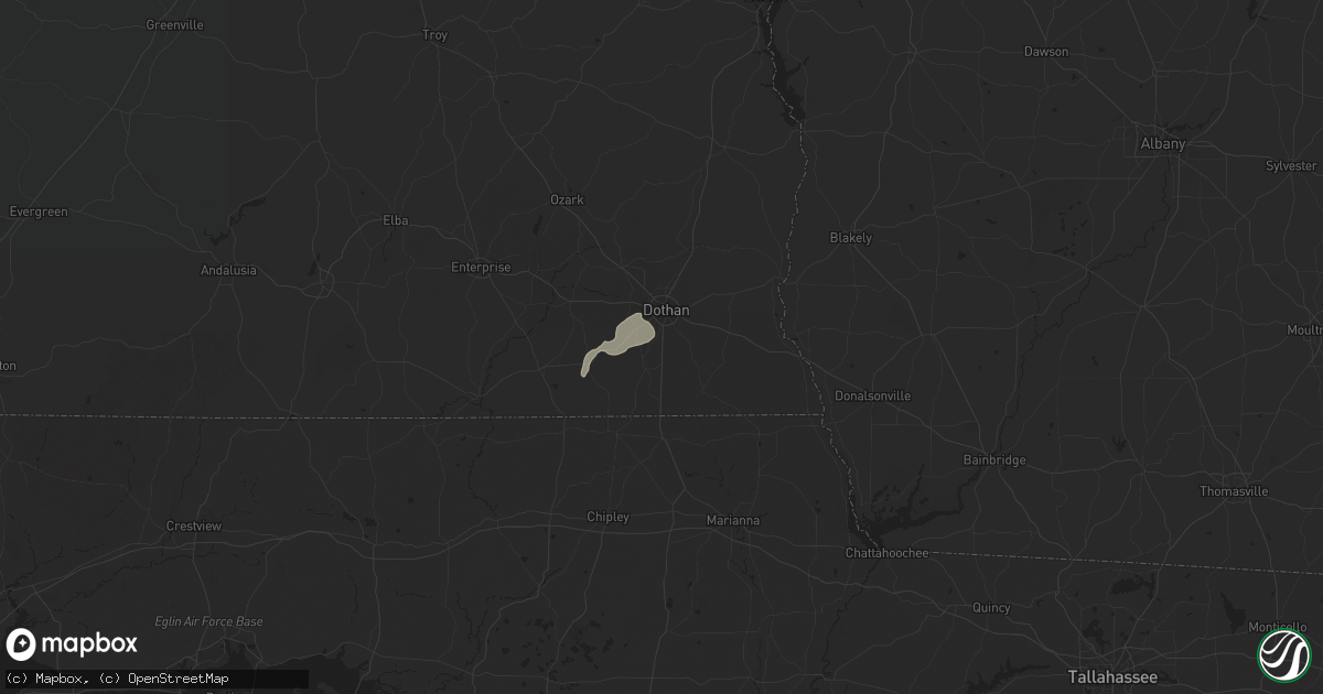 Hail map in Dothan, AL on May 10, 2025