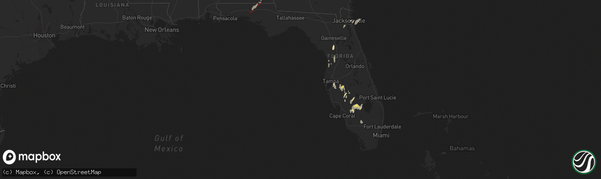 Hail map in Florida on May 10, 2025