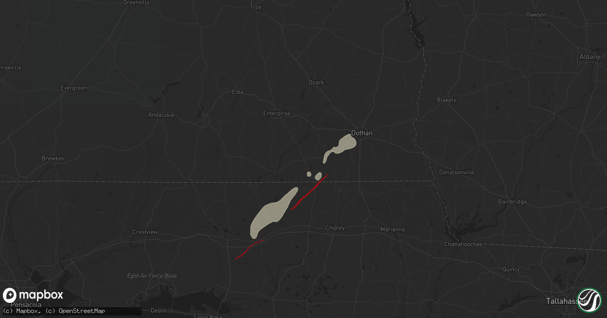 Hail map in Hartford, AL on May 10, 2025