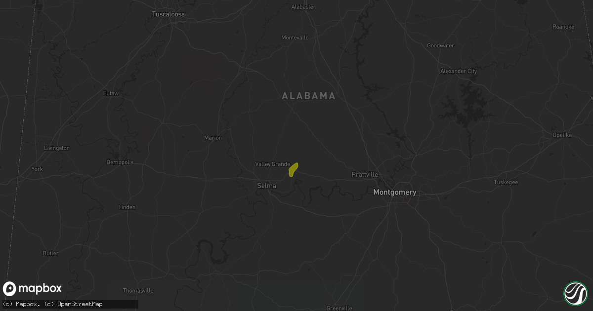 Hail map in Jones, AL on May 10, 2025